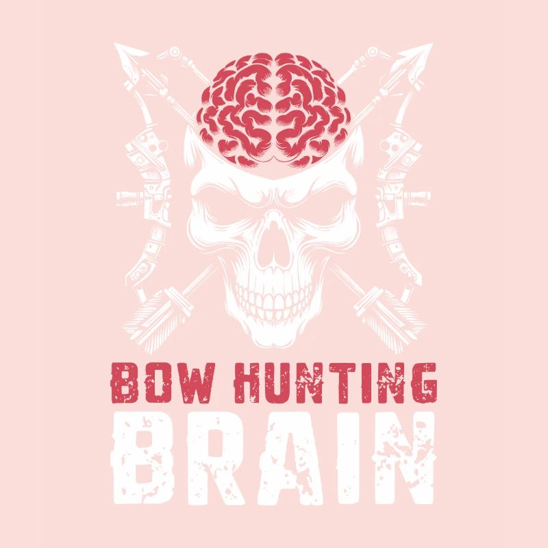 Bogenjagd Bogenjäger Schädel Bow Hunting Brain