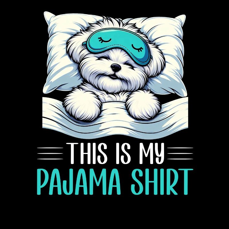 Official Sleeping Shepherd Maltese Dog PJ