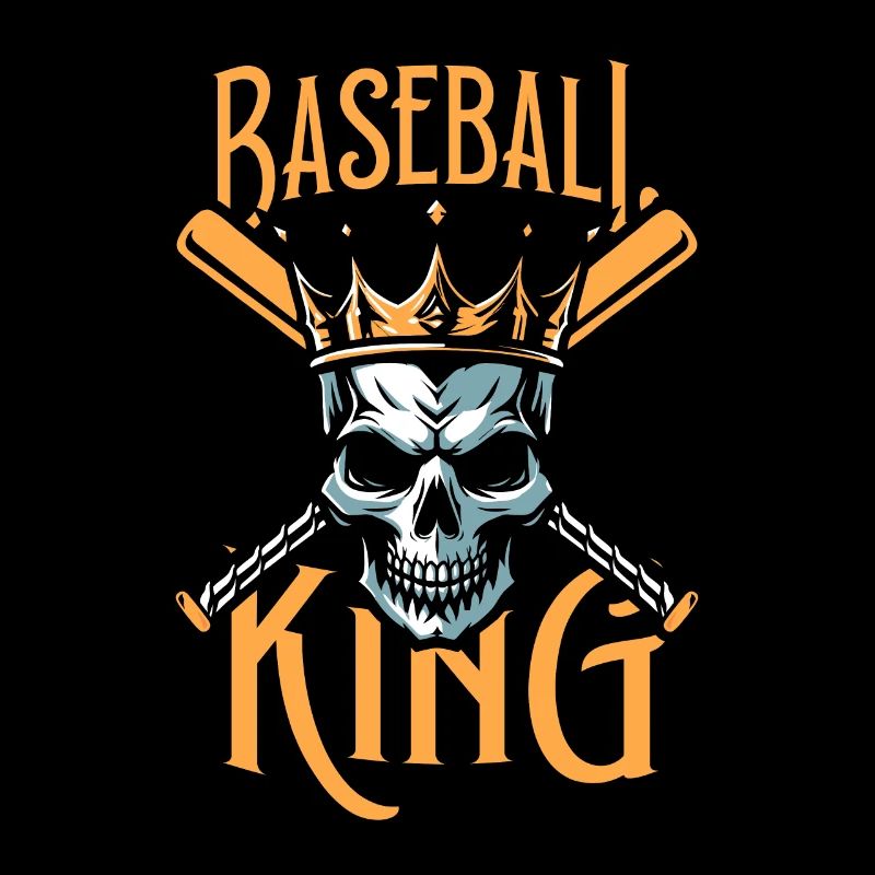 Crâne de baseball Baseball King