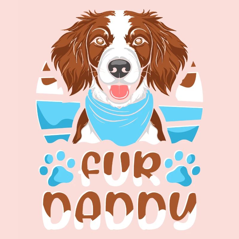 Brittany Spaniel Father Dog Dad For Daddy
