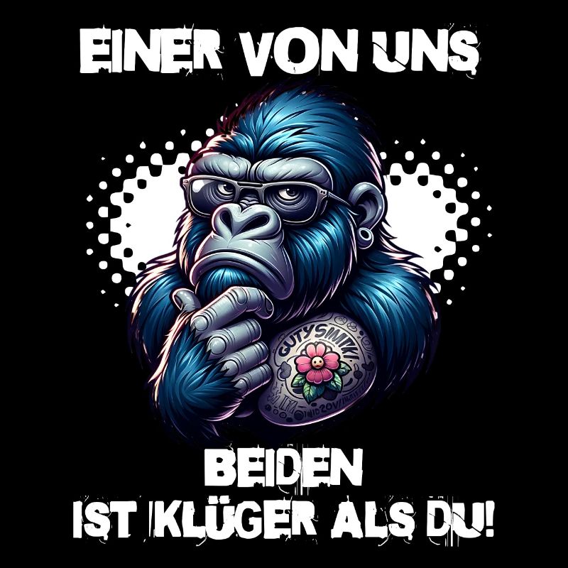 Lustiger Einer von uns beiden ist klüger als du
