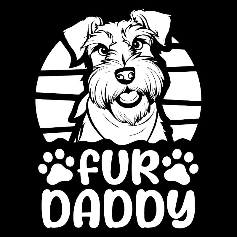 Schnauzer Dog Dad For Daddy