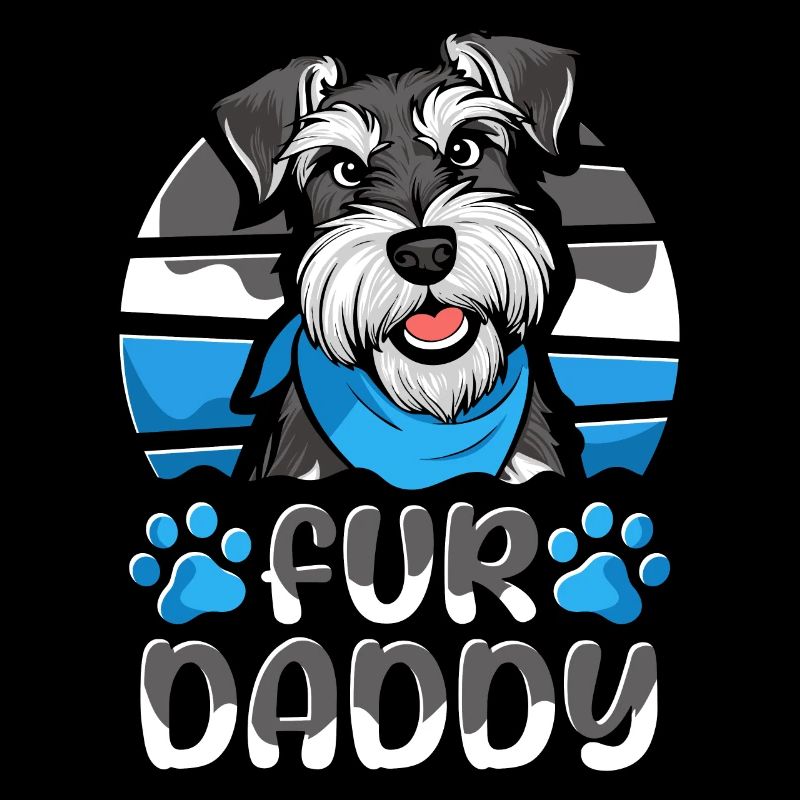 Schnauzer Dad Dog Dad For Daddy