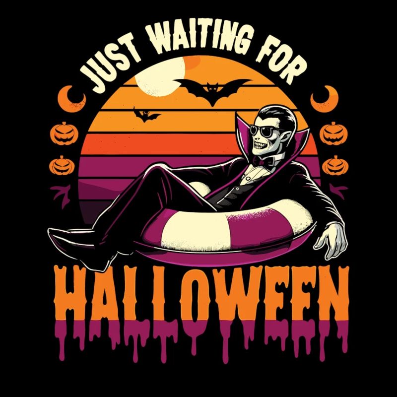 Vampire de vacances attendant Halloween