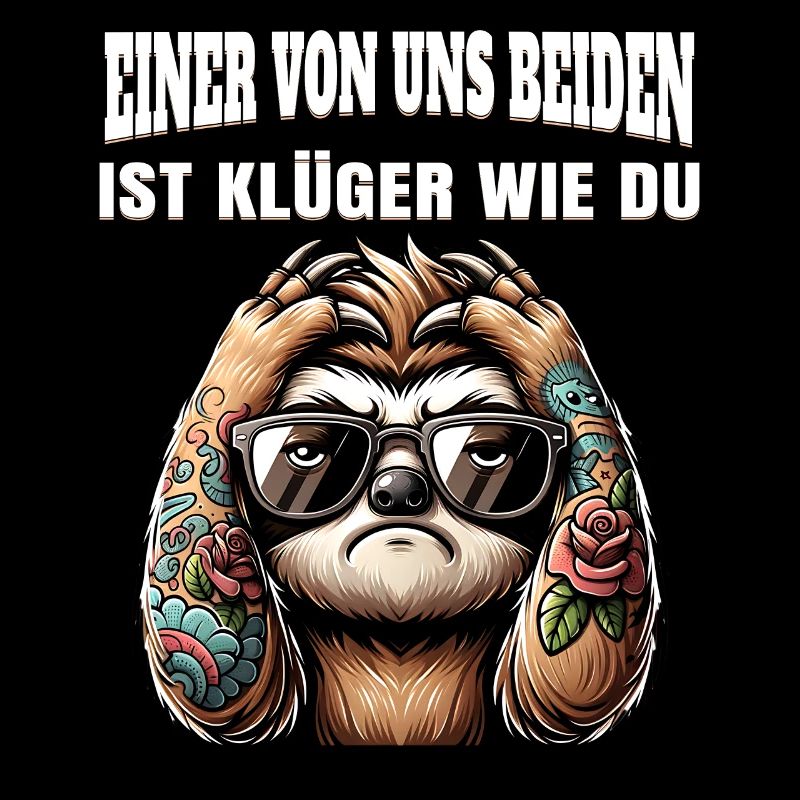 Lustiger Einer von uns beiden ist klüger als du
