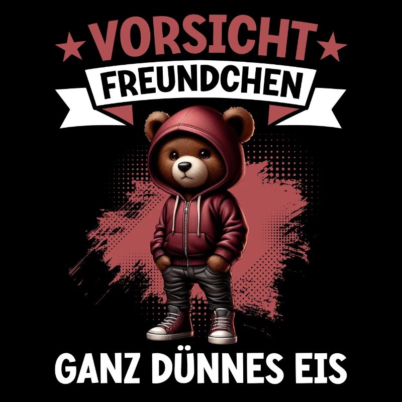 Ganz Dünnes Eis Freundchen Lustiger Teddy Bear