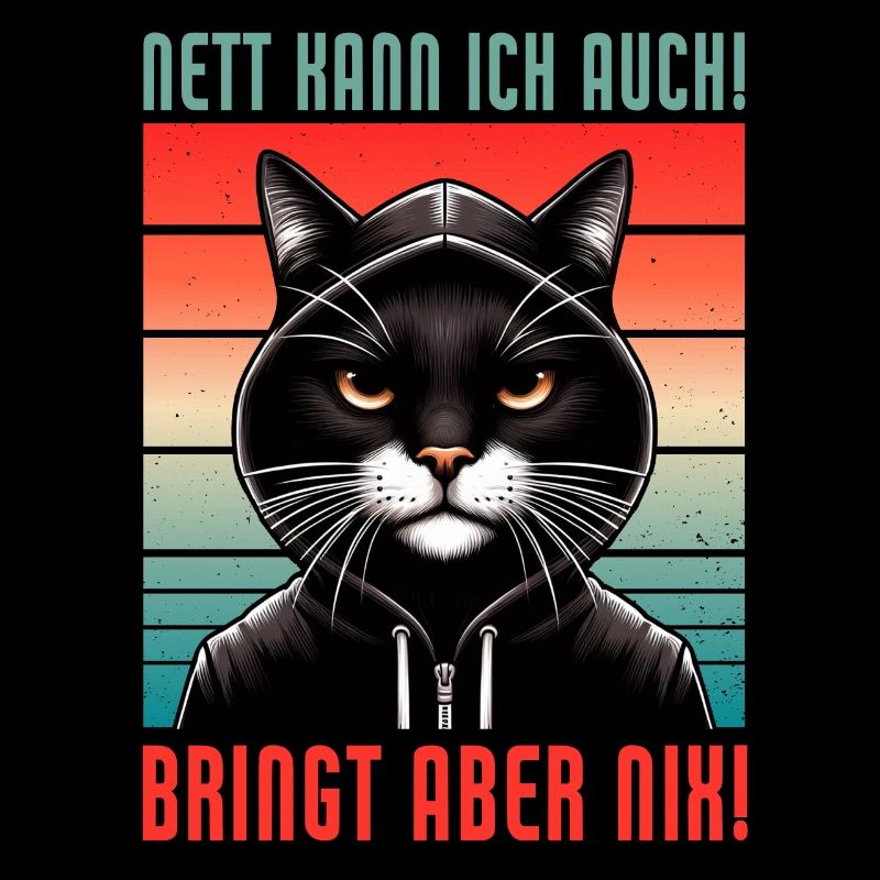 I can be nice too! But it's no use! Cat Funny
