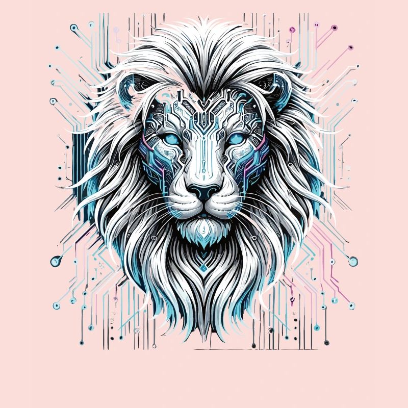 Techno-Savanne: Der digitale Löwe