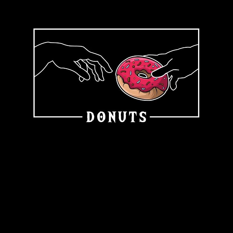 Michelangelo Kreation des Adam Donuts Donut