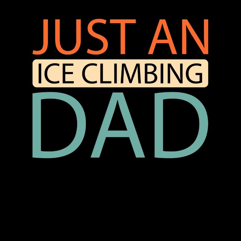 Eisklettern juste un papa grimpeur de glace