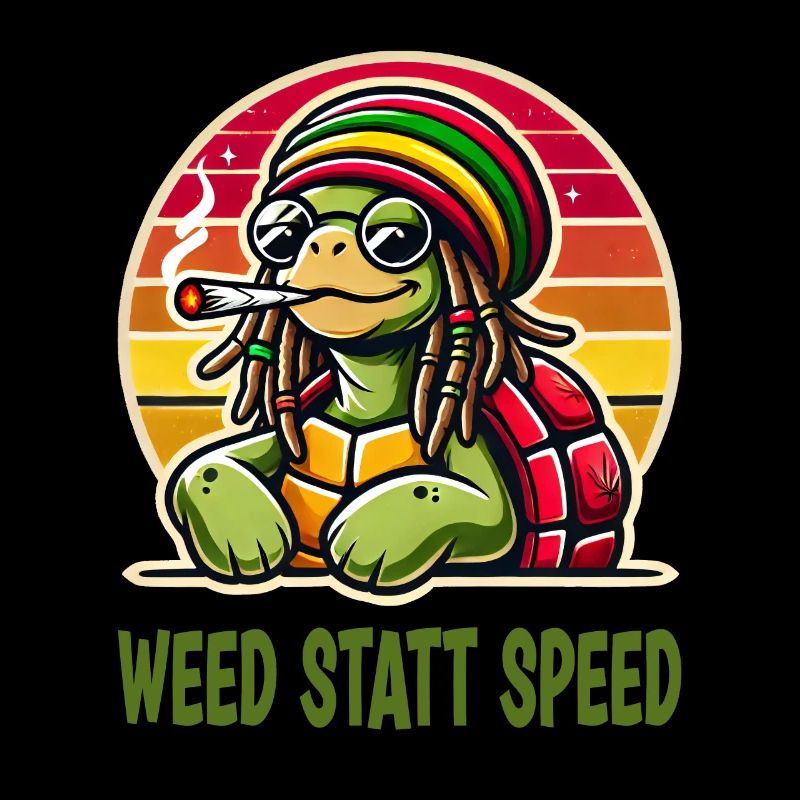 De l’herbe au lieu de la vitesse Cool Turtle