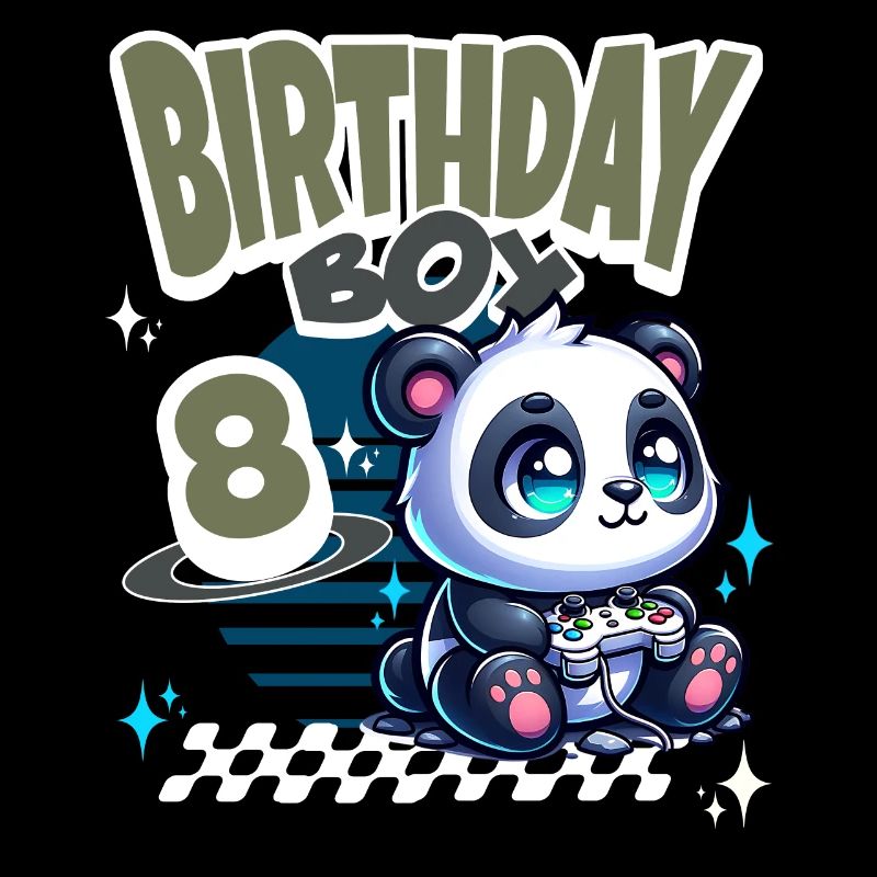 Panda de jeu pour enfants du 8e anniversaire
