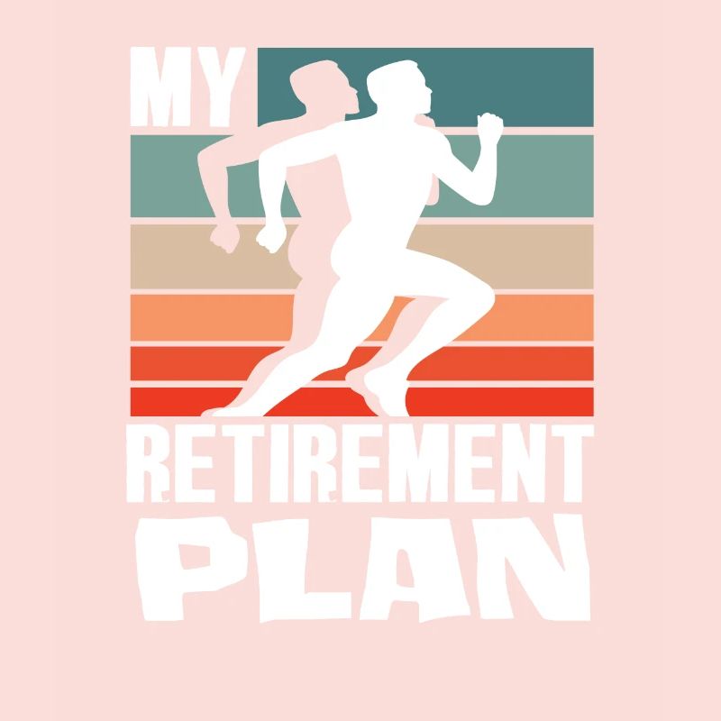 My Retirement Plan Runner Silhouette