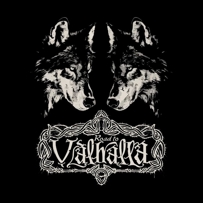 Image miroir Wolf Road to Valhalla Design