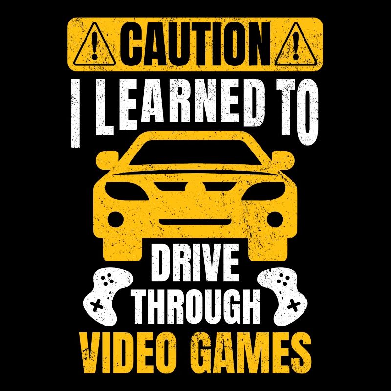 Funny Video Game Driver License Permit Driving