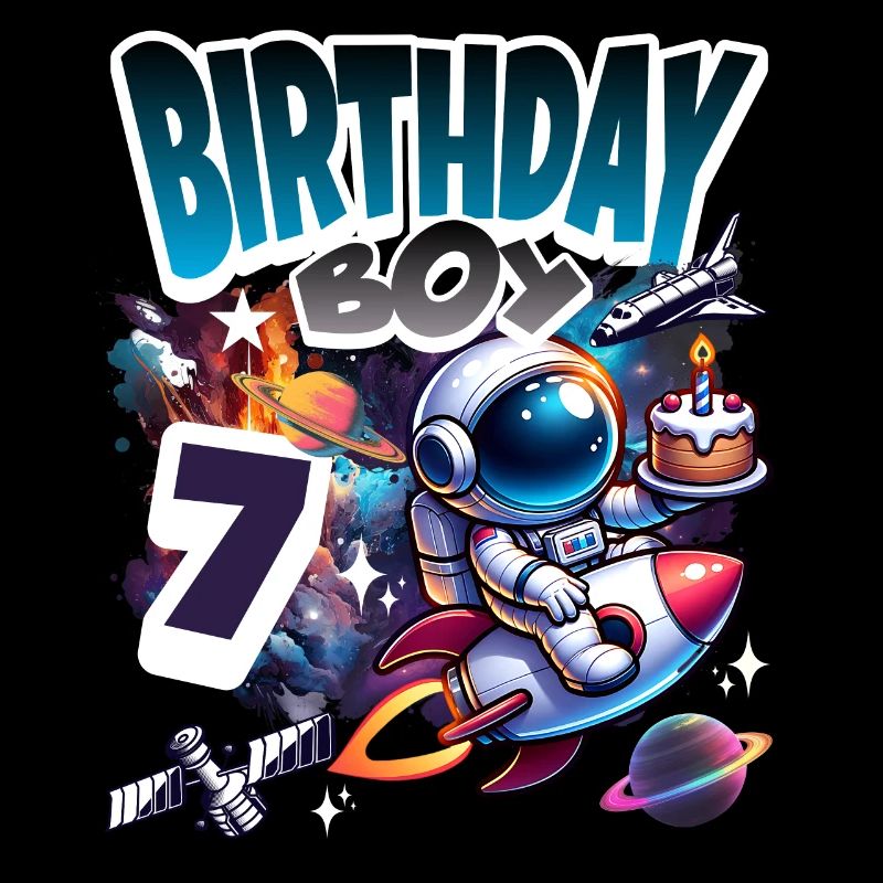Astronaute 7e anniversaire Espace