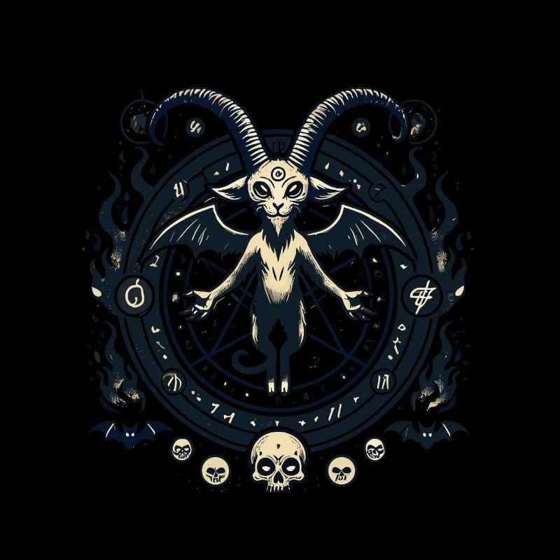 Creepy Devil Cat Dark Cats Invocation