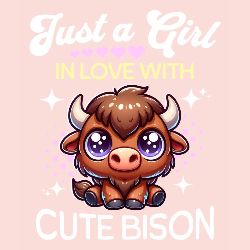 Büffel Mädchen Bison