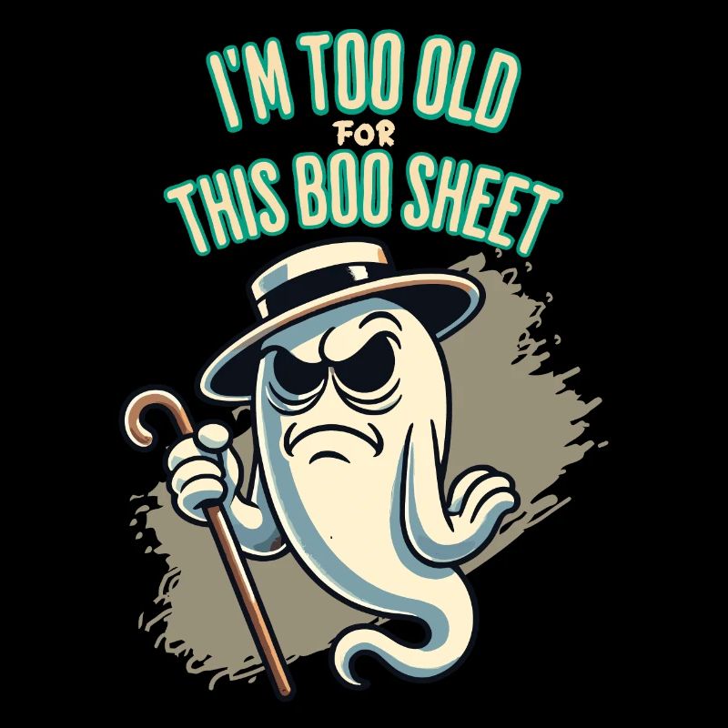 Boo Sheet Geist Lustiges Spruch Design