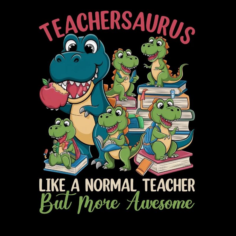 Teachersaurus Rex Dinosaure Professeur Professeur