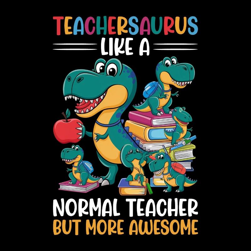 Teachersaurus Rex Dinosaure Professeur Professeur