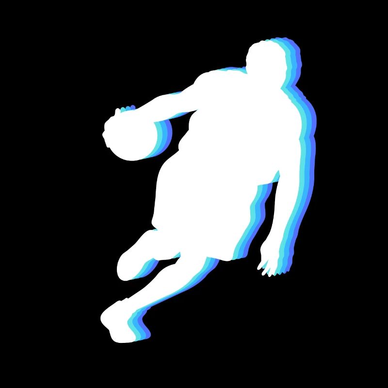 Basketball Tshirt B-Ball Dunking Rebound Player