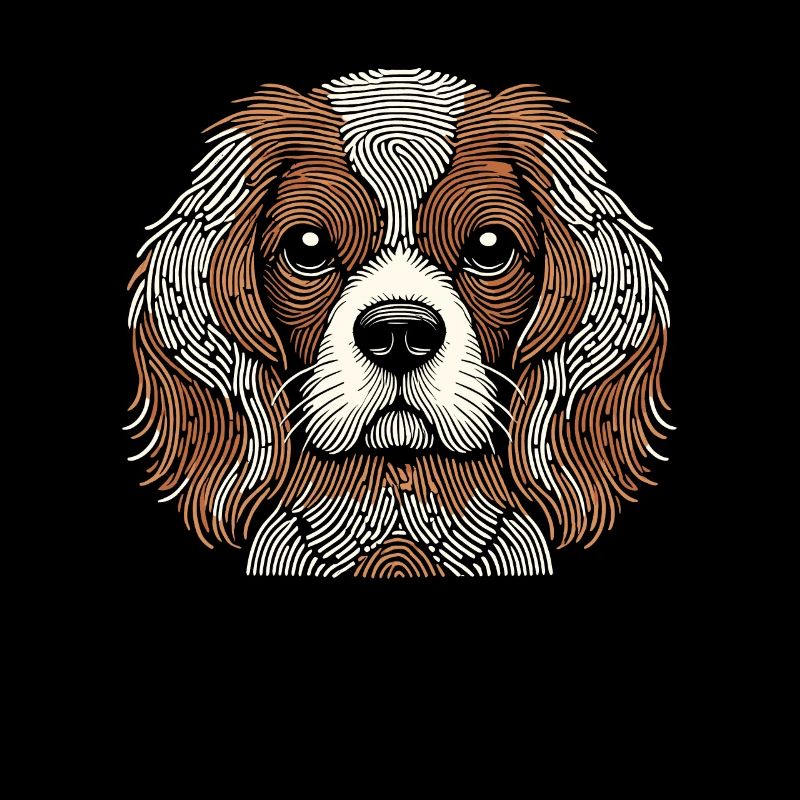 King Charles Cavalier Fingerabdruck