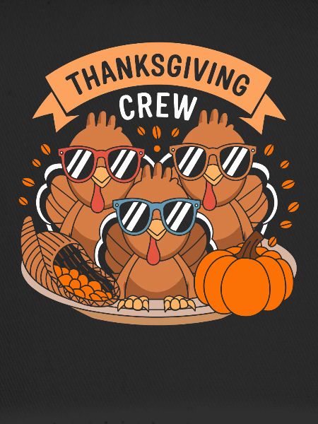 Thanksgiving Crew Cool Turkeys