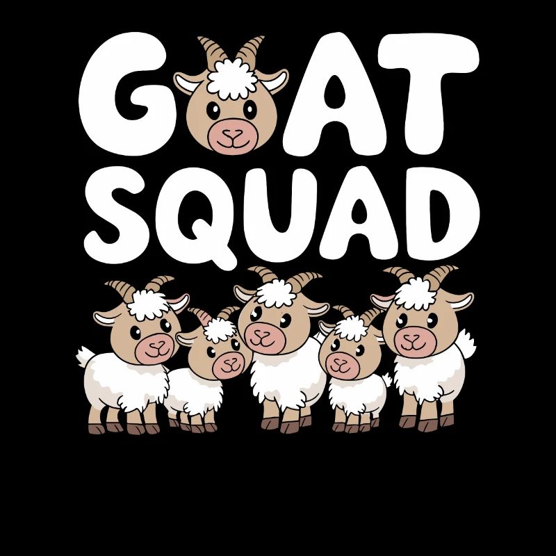 Ziege Gruppen Design Ziege Squad