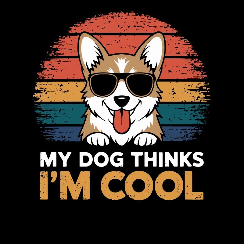 Corgi Mein Hund Denkt Das Ich Cool Bin