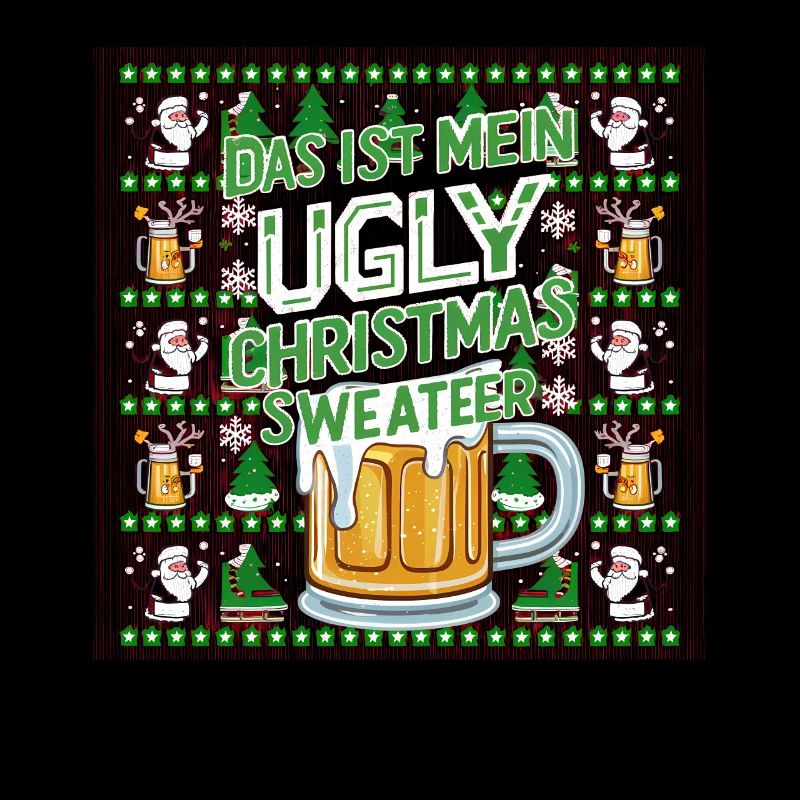 Pull de Noël laid Noël Noël Père Noël Bière