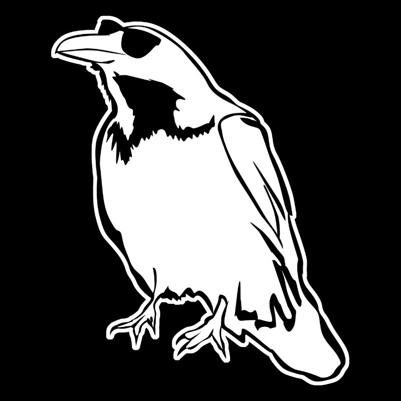 Corbeau avec lunettes de soleil Corbeaux Corbeaux corbeaux