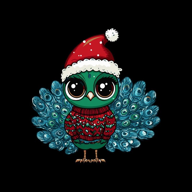 Peacock Bird Christmas