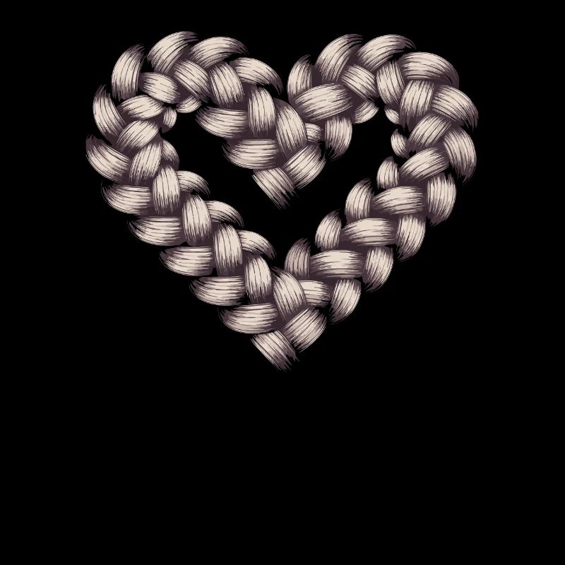 Cable Knit Heart Cable Knit Frame