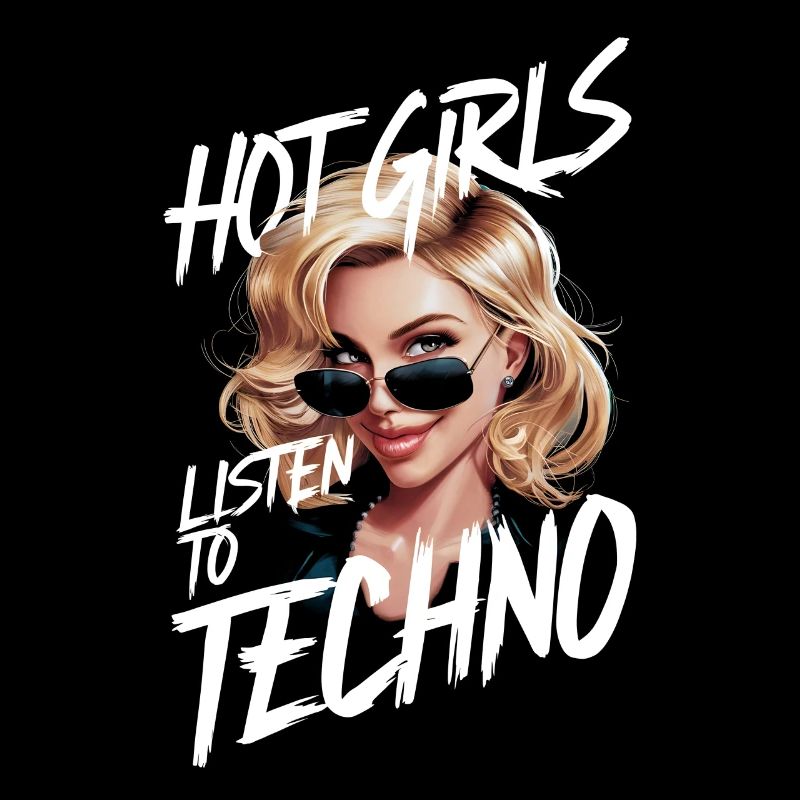 Les filles chaudes écoutent de la techno