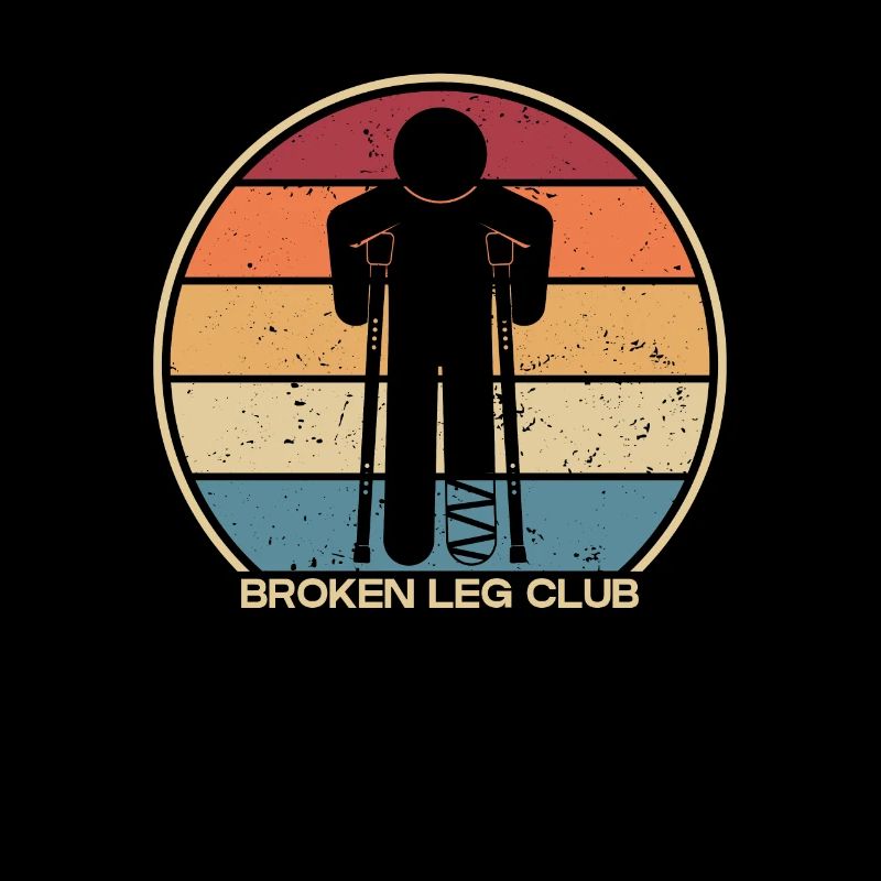 Broken Leg Club Broken Bone Broken Finger Bone
