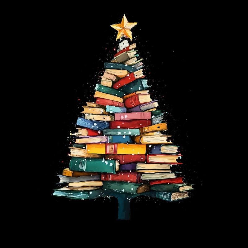 Christmas book tree festive for teachers