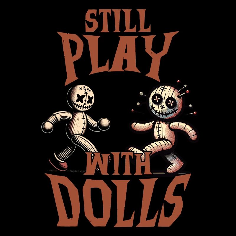 Voodoo Doll Creepy Party Design Still Playing