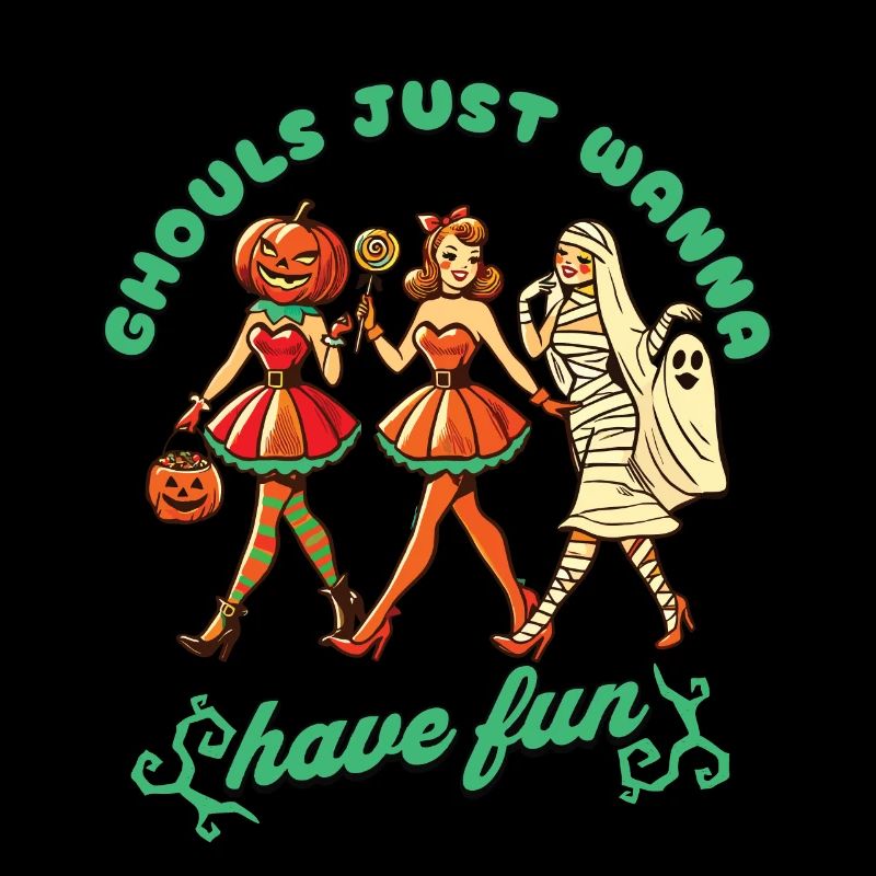 Les goules veulent juste s’amuser Conception d’Halloween