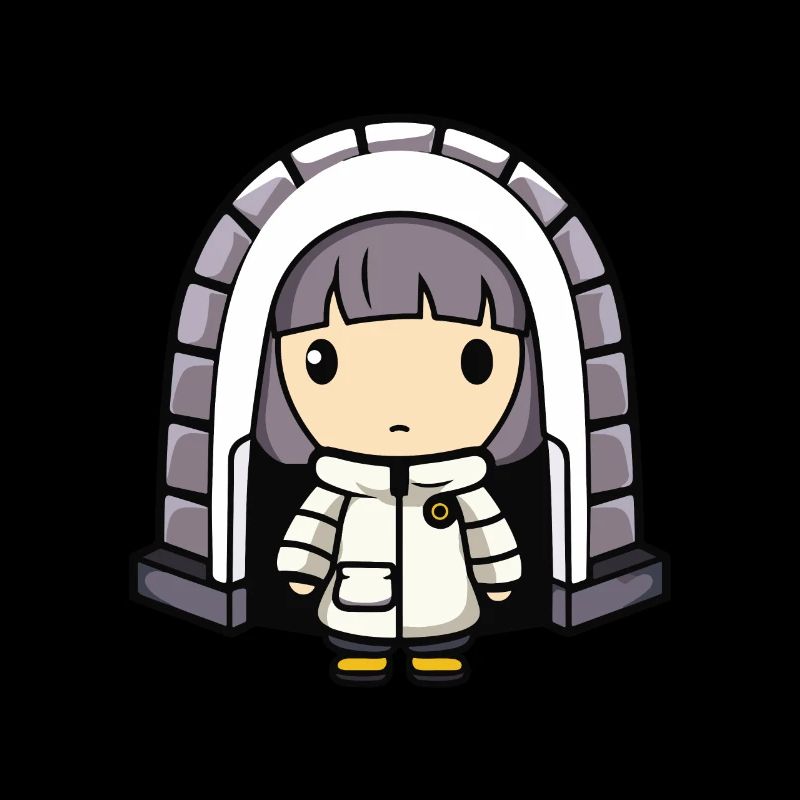 Winter Eskimo Igloo Comic