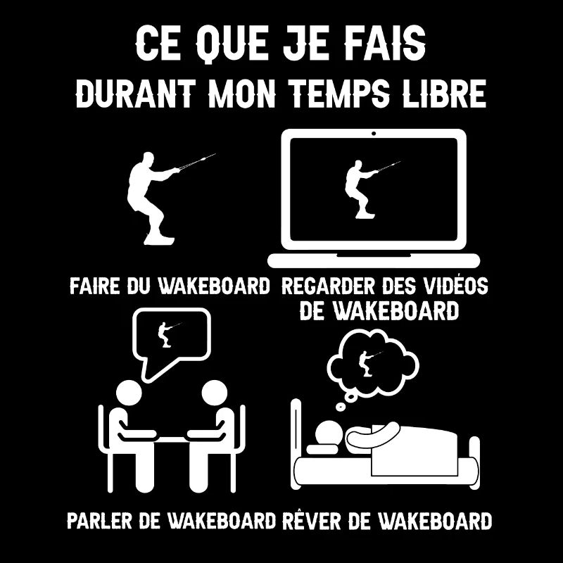 Freizeit Wakeboard-Humor