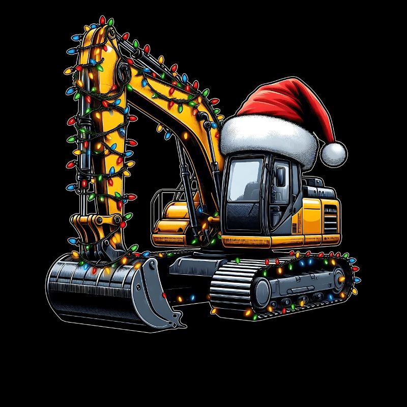 Excavator Operator Construction HEO Christmas Hat