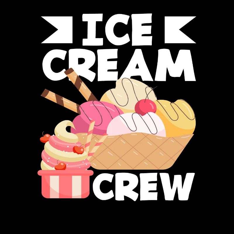 Équipe de crème glacée pour la crème glacée
