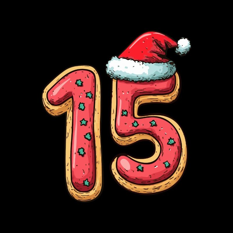 Biscuit de Noël à 15 chiffres