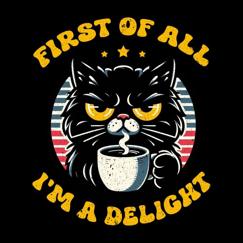 At first I'm a delight a disgruntled cat