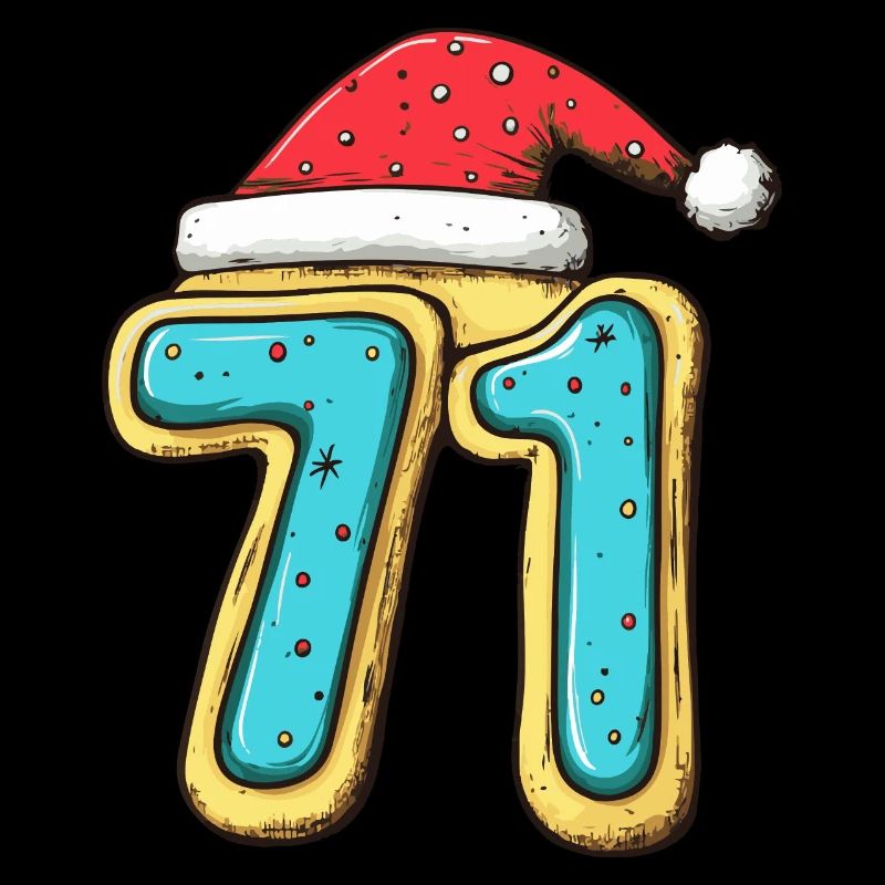 Biscuit de Noël à 71 chiffres