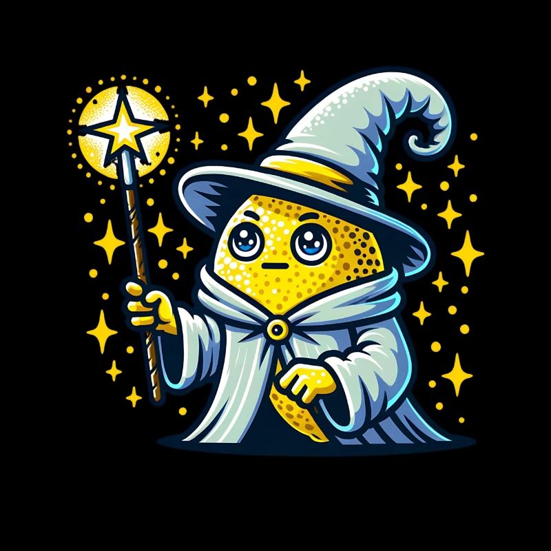 Magical Lemon Mage with Star Staff