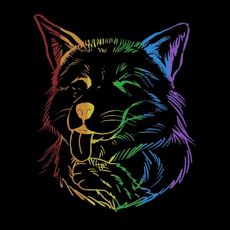 Fox LGBT Rainbow Caninae Red Fox Canidae Fox