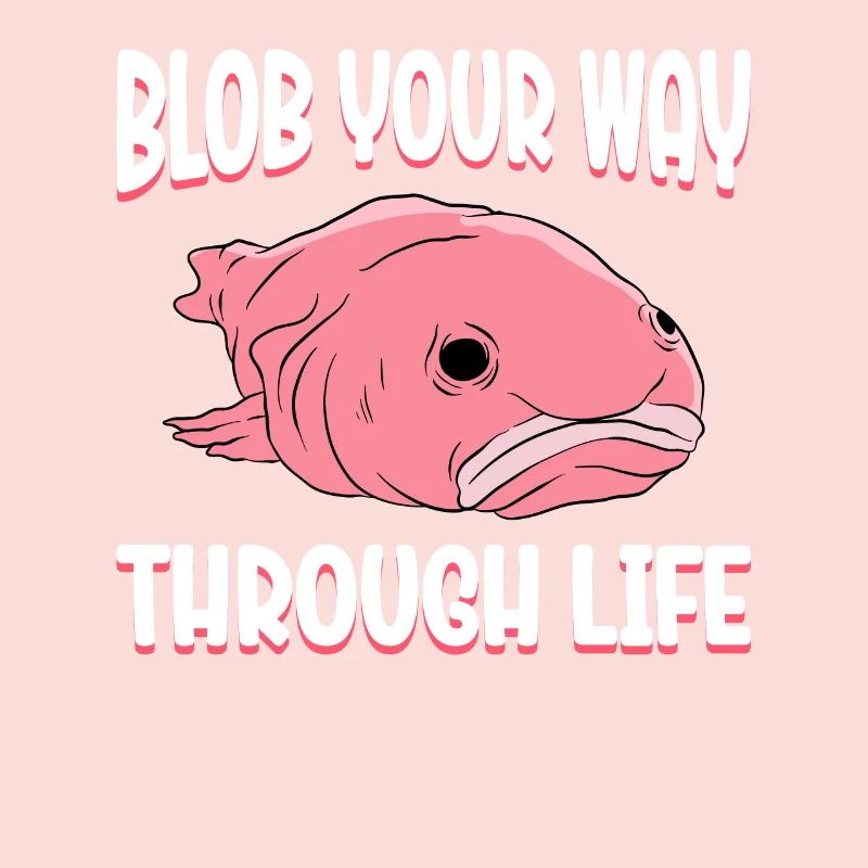 Drôle de poisson Blobfish mignon