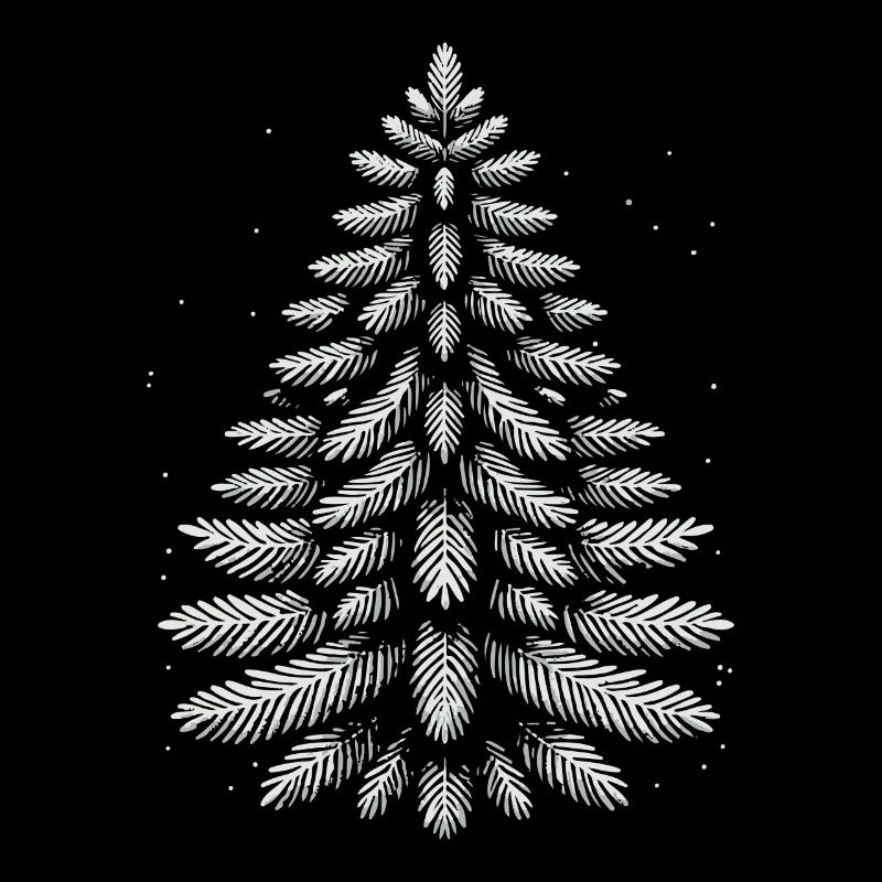 Stylish Christmas tree for festive mood
